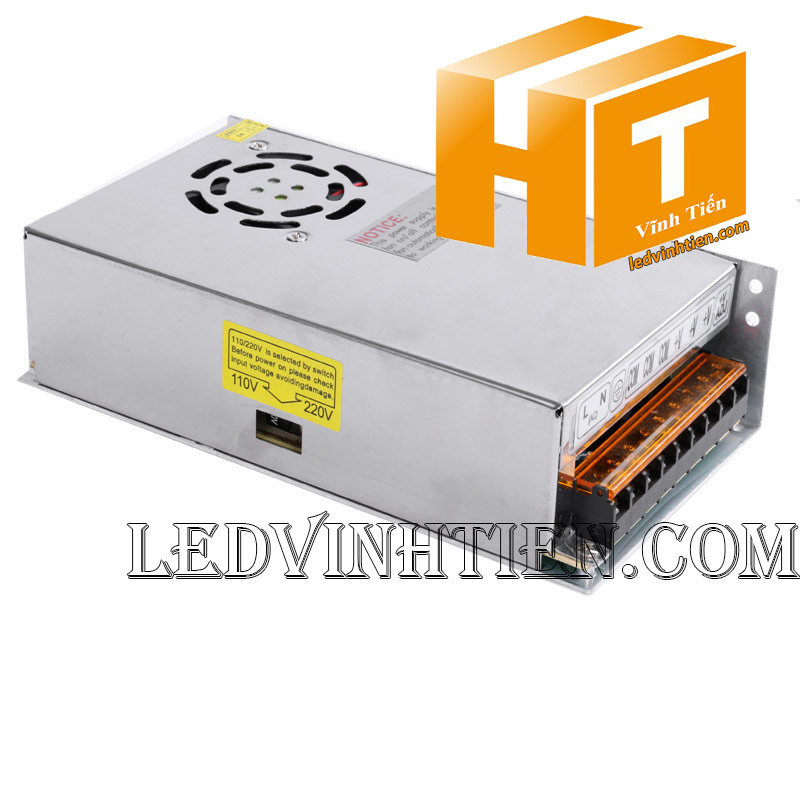 Bộ nguồn DC24V 10A 240W có quạt, thích hợp cho các ứng dụng công nghiệp.