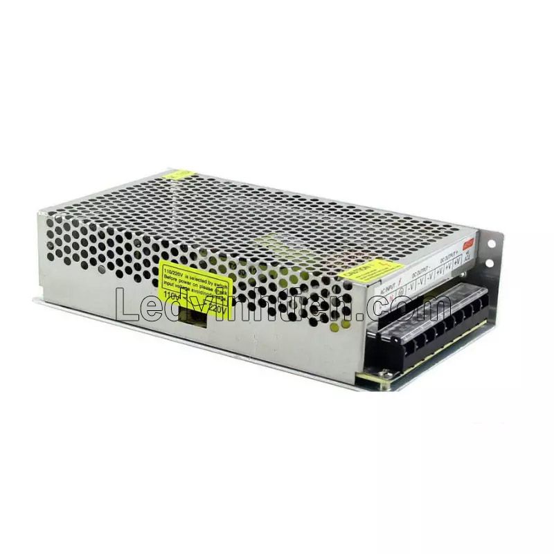 Nguồn điện 24V 10A không quạt, sử dụng cho thiết bị điện tử