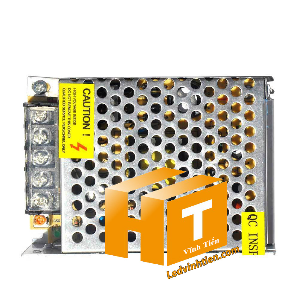 Nguồn 24V 2A không quạt 48W, chống quá tải, bảo vệ thiết bị.