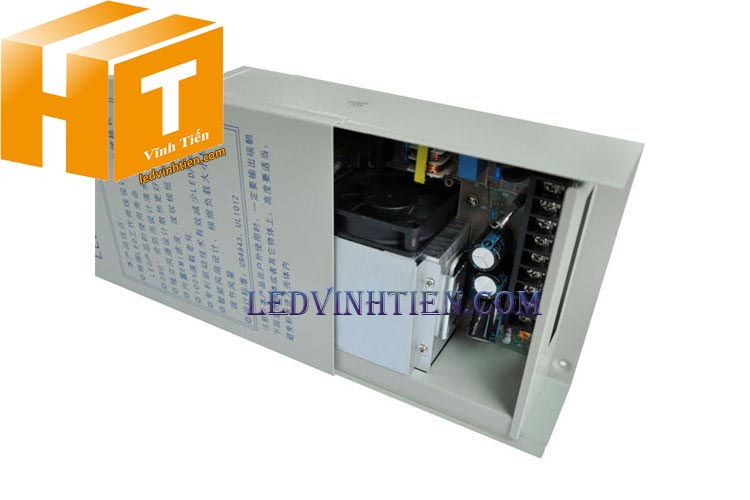 Nguồn tổ ong 5V 70A ngoài trời dạng hộp, loại tốt, giá rẻ, Ledvinhtien.com