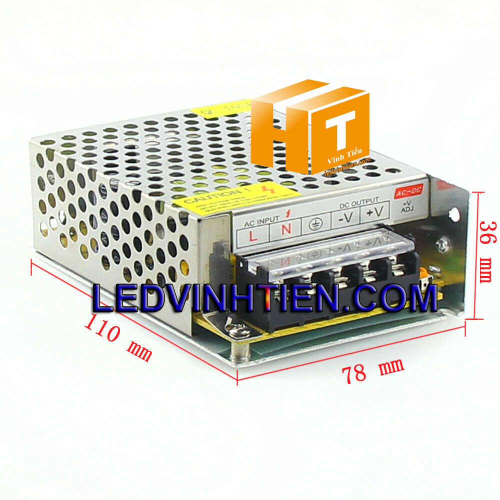 Bộ nguồn tổng, nguồn tổ ong, nguồn dc 5V 5A 25W có quạt, loại tốt, giá rẻ, chất lượng, đủ ampe, dùng cấp nguồn DC5V cho đèn led, camera, bơm mini, bóng led đúc f5, f8, module led ma trận, tự động hóa, ledvinhtien.com