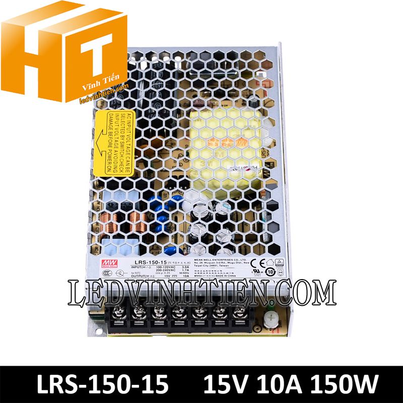 LRS-150-15 - Nguồn một chiều Meanwell 150W-15VDC