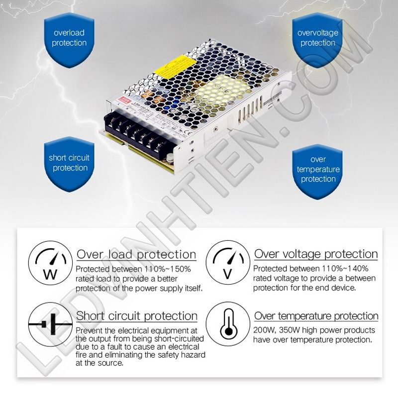 Nguồn tổ ong MEAN WELL chính hãng LRS-150-24