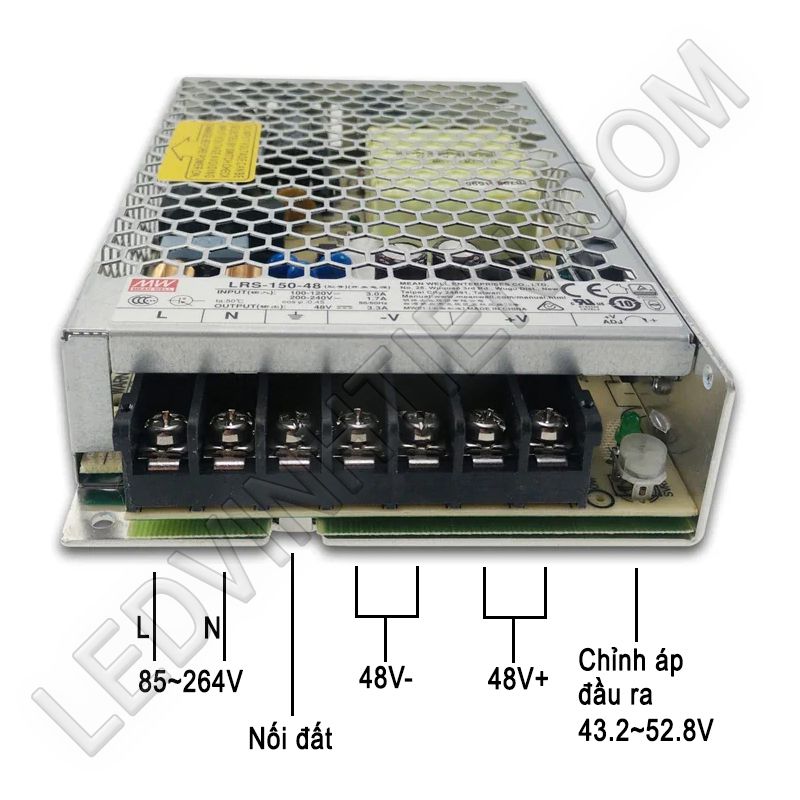 Nguồn điện Mean Well LRS-150-36 158.4W 3.3A 48V