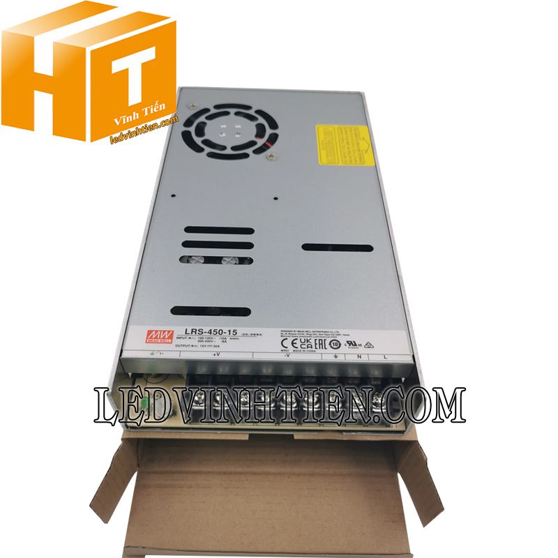 LRS-450-15 - Nguồn một chiều Meanwell 450W-15VDC