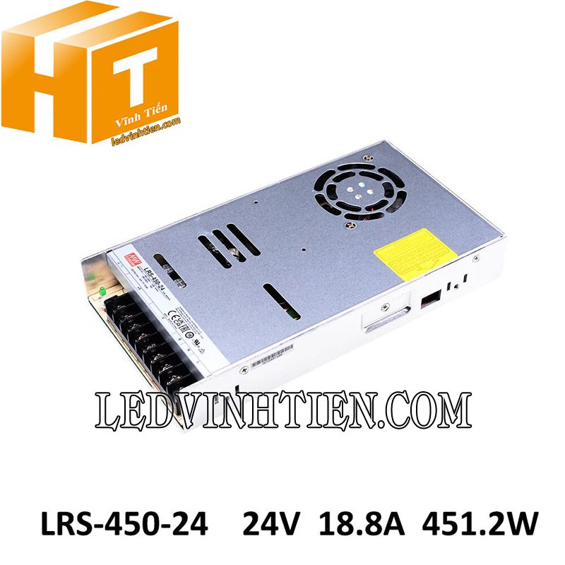 LRS-450-24 - Nguồn một chiều Meanwell 451.2W-24VDC