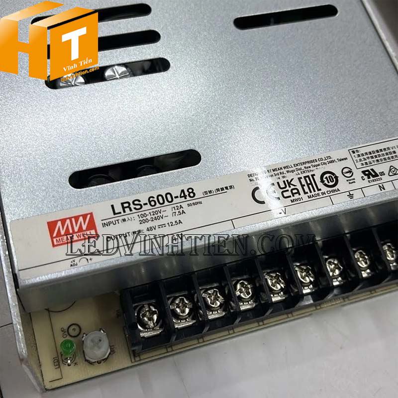 LRS-600-48 - Nguồn xung Mean Well 48V 12.5A 600W - Vĩnh Tiến