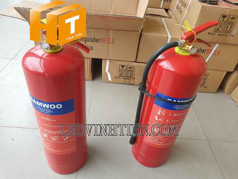bình chữa cháy Samwoo MFZ4 chiết khấu cao, bán tại vĩnh tiến