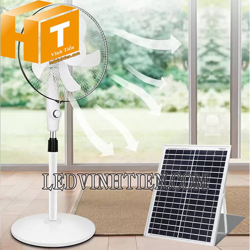 quạt sạc NLMT 12W siêu mát