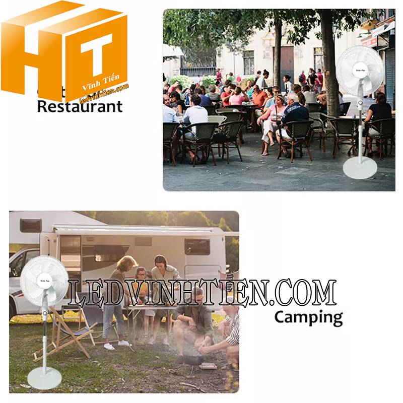 ứng dụng quạt sạc NLMT 12W F1-16S loại tốt tại TPHCM
