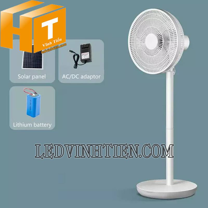 quạt sạc NLMT 12W