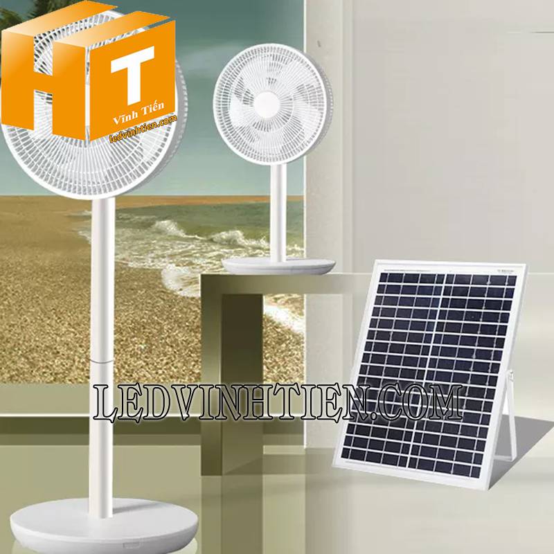 quạt sạc NLMT 12W loại tốt