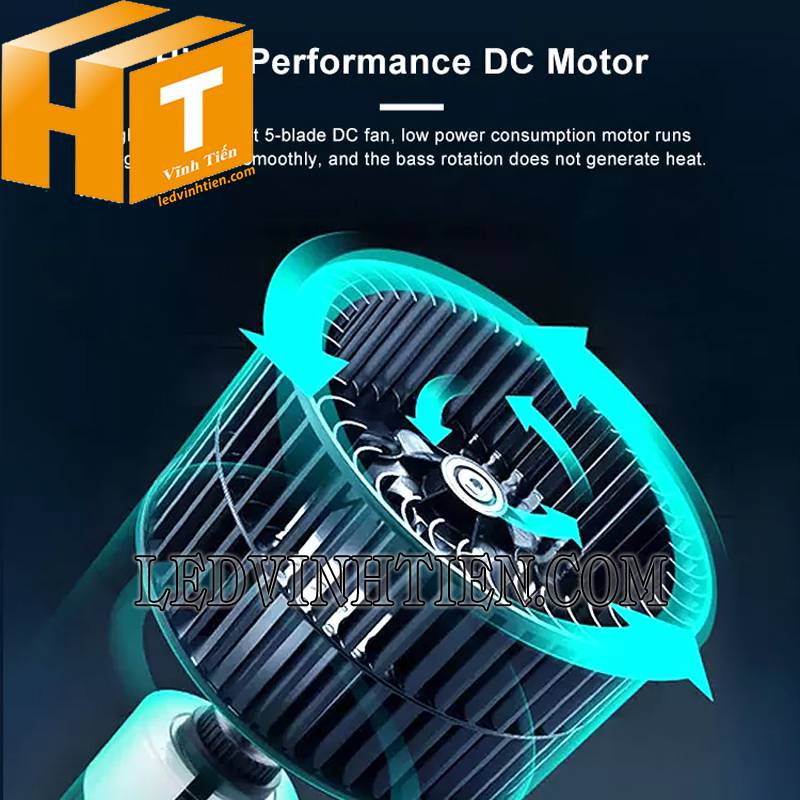 ứng dụng quạt sạc NLMT 30W Jindian