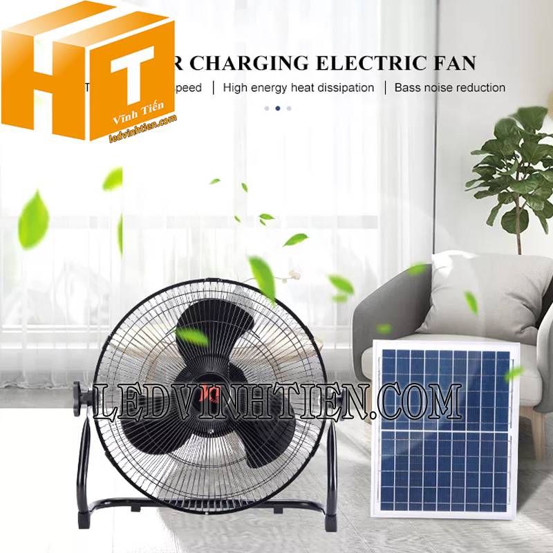 ứng dụng quạt sạc NLMT 15W Jindian chiết khấu cao