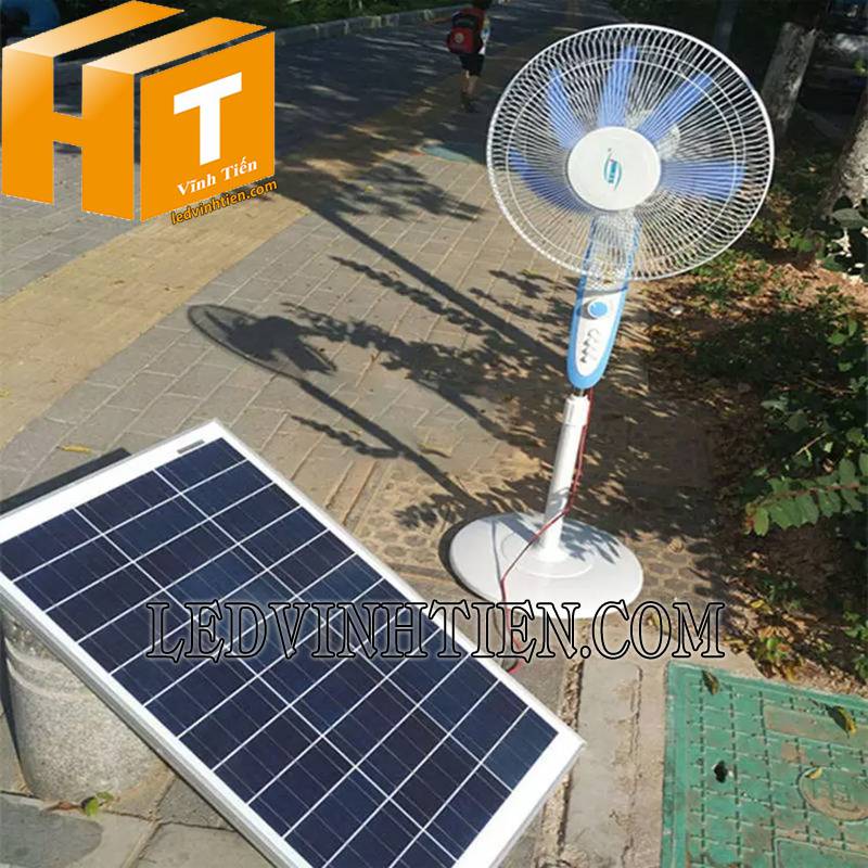 ứng dụng quạt sạc NLMT 25W Jindian giá rẻ