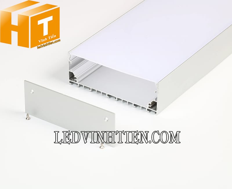 Thanh nhôm định hình U nổi 100x40mm loại tốt