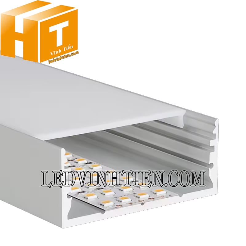 Thanh nhôm profile U ốp nổi giá rẻ