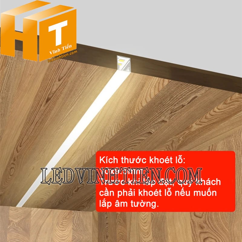Thanh nhôm định hình đèn led dây