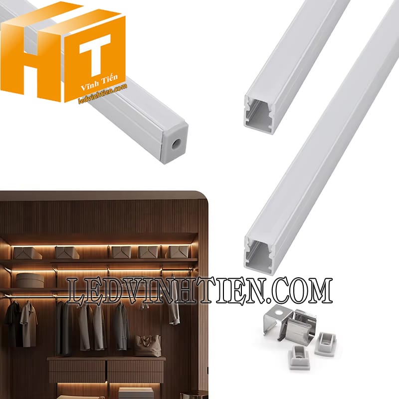 Bộ thanh nhôm định hình chữ U 10x13mm
