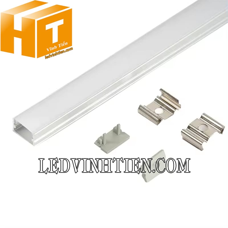 Thanh nhôm định hình lắp nổi chữ U 14x7mm