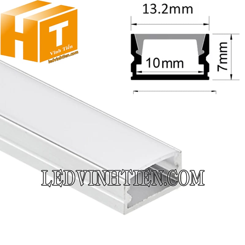 Thanh nhôm định hình U 14x7mm loại tốt