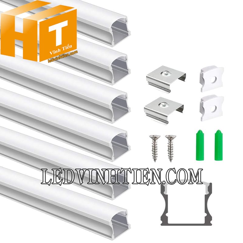 Thanh nhôm chữ U định hình led dây