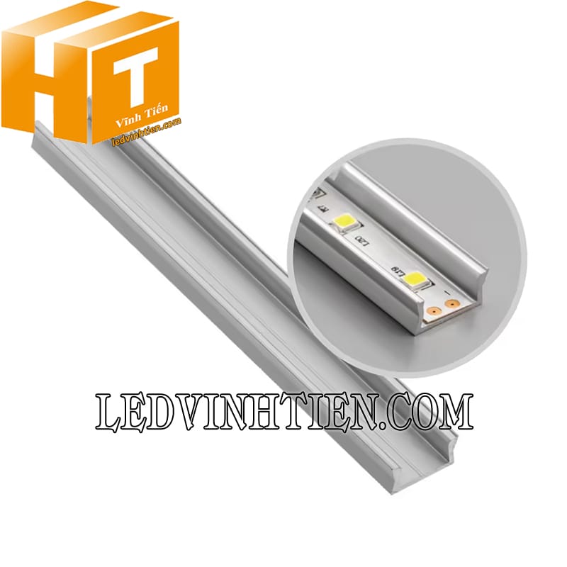 Thanh nhôm định hình led dây U nổi