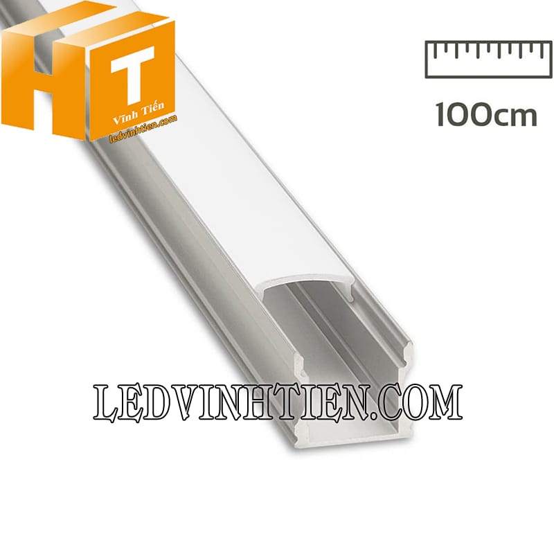 Thanh profile nhôm chữ U 17x14mm dài 1 mét