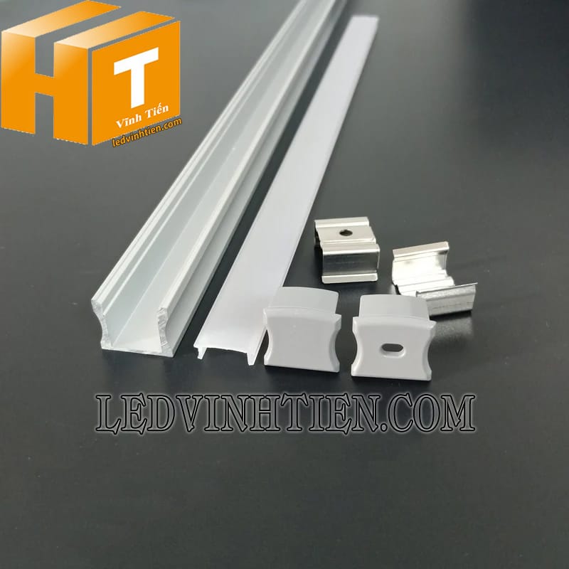 Thanh profile nhôm chữ U 17x14mm giá rẻ