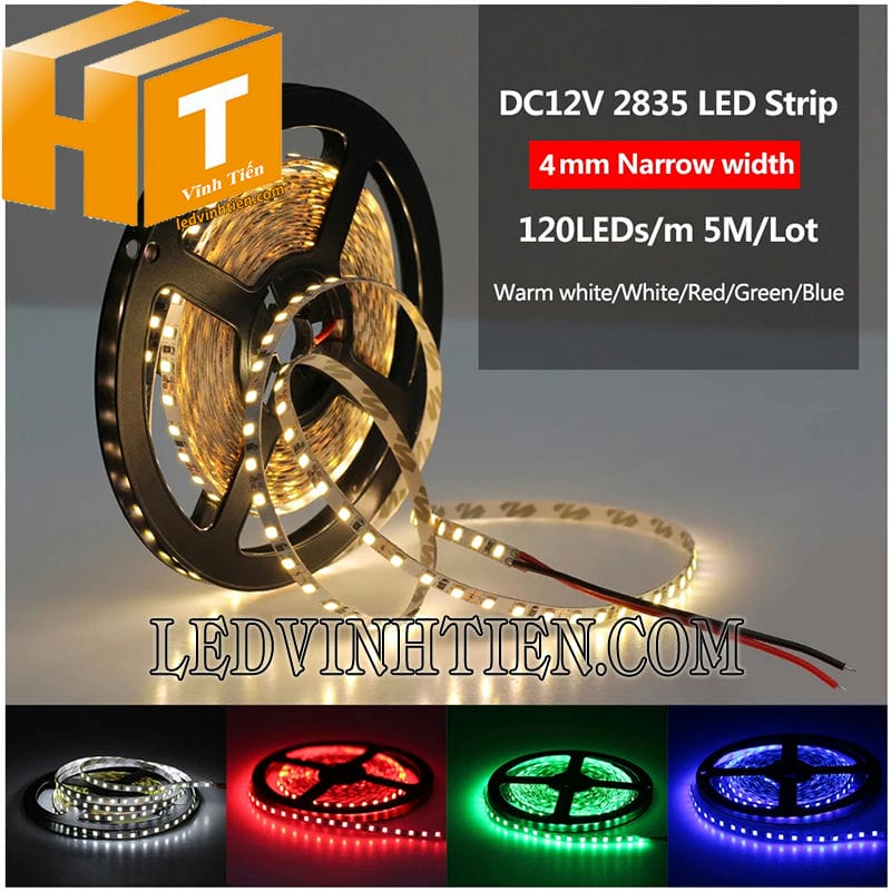 Đèn led dây 2835 dùng cho thanh profile chữ U