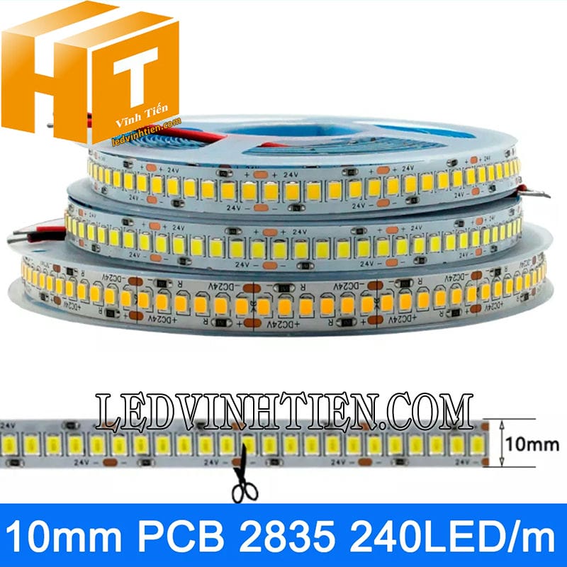 Led dây dán 2835 dùng cho thanh nhôm U gắn nổi