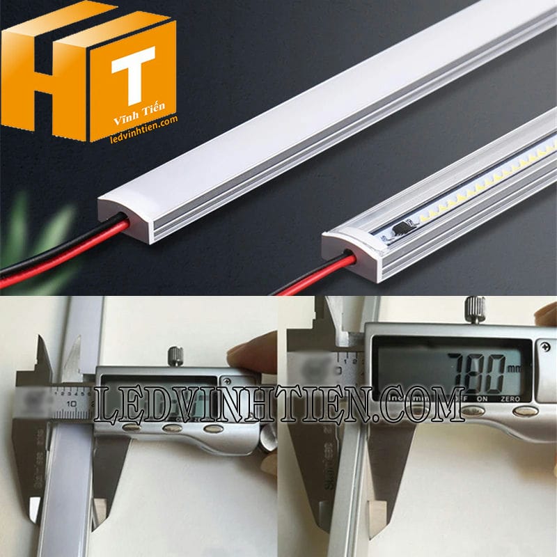 Thanh nhôm định hình profile U lắp nổi