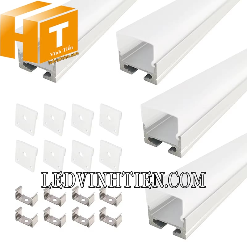 Bộ thanh định hình nhôm U 20x20mm
