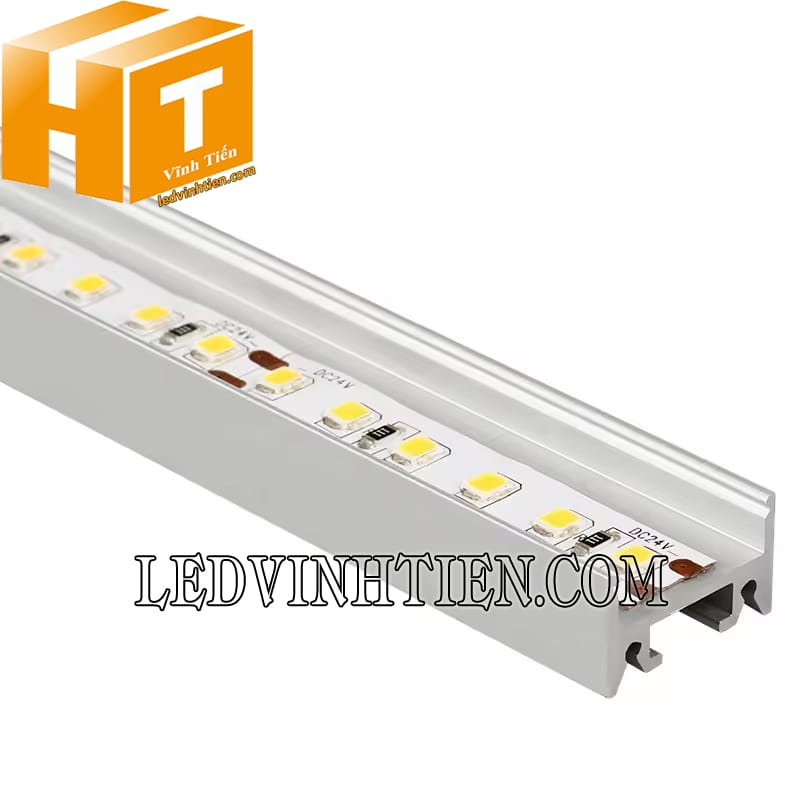 Thanh định hình nhôm U ốp nổi 20x20mm loại tốt