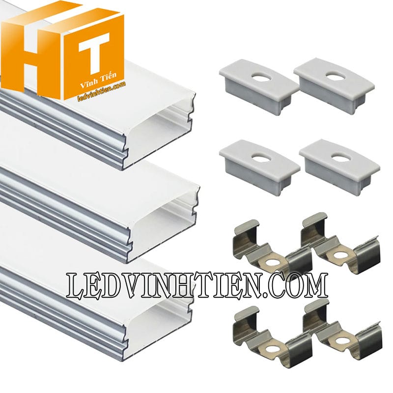 Thanh nhôm chữ U gắn nổi 24x10