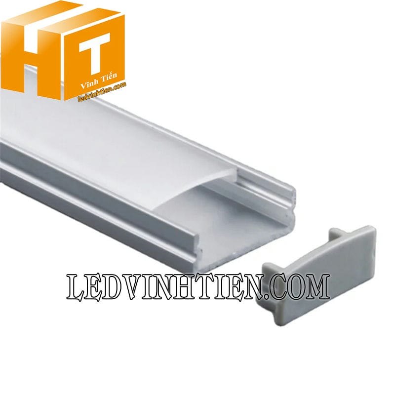 Thanh nhôm định hình chữ U gắn nổi 24x10