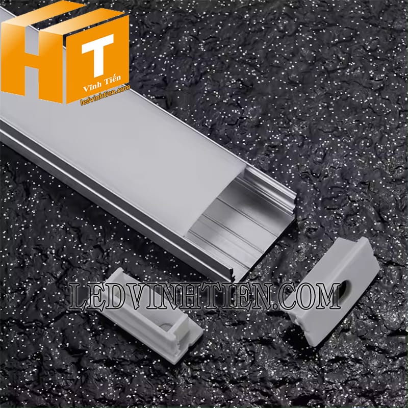 Thanh nhôm định hình U nổi 30x10mm loại tốt