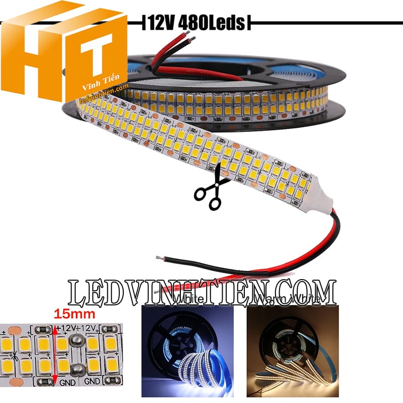 Led dây 2 hàng dùng cho thanh nhôm profile