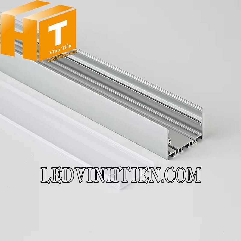 Thanh nhôm U định hình nổi 50x35mm loại tốt