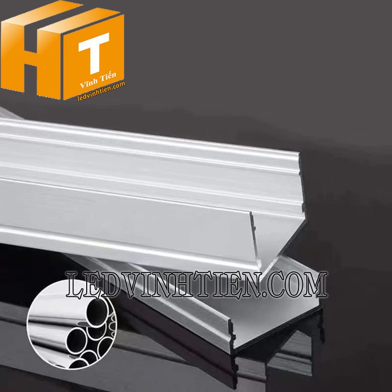 Thanh profile nhôm chữ U 50x35mm cao cấp