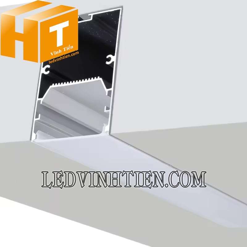Thanh định hình nhôm chữ U 50x75mm