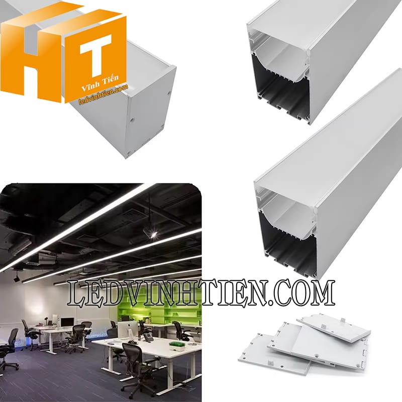 Thanh nhôm định hình chữ U 50x75mm