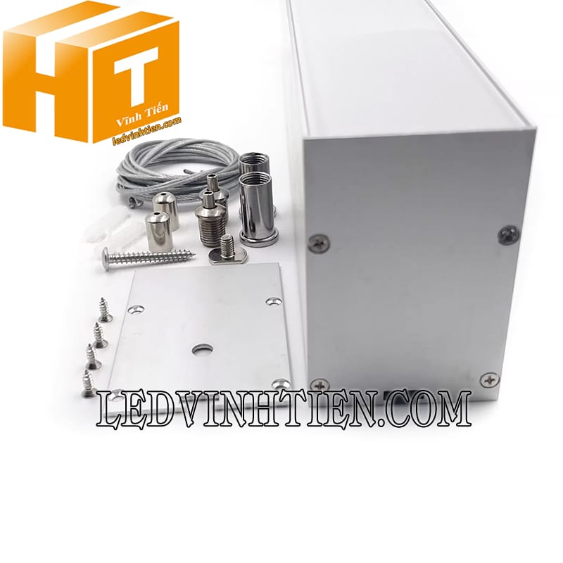 Thanh profile nhôm U gắn nổi 50x75mm giá rẻ