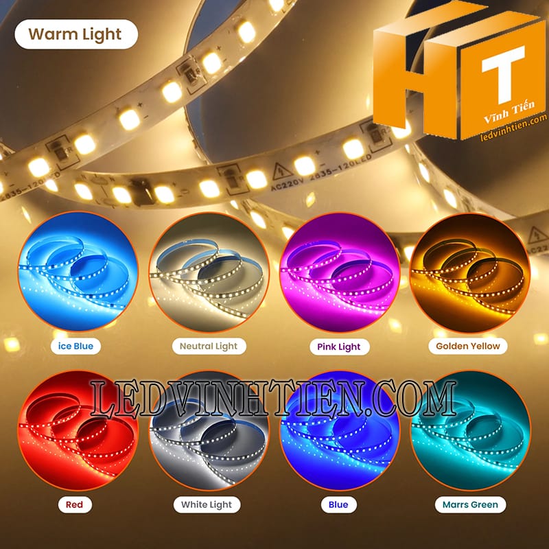 Led dây 2835 220V dùng cho thanh định hình nhôm