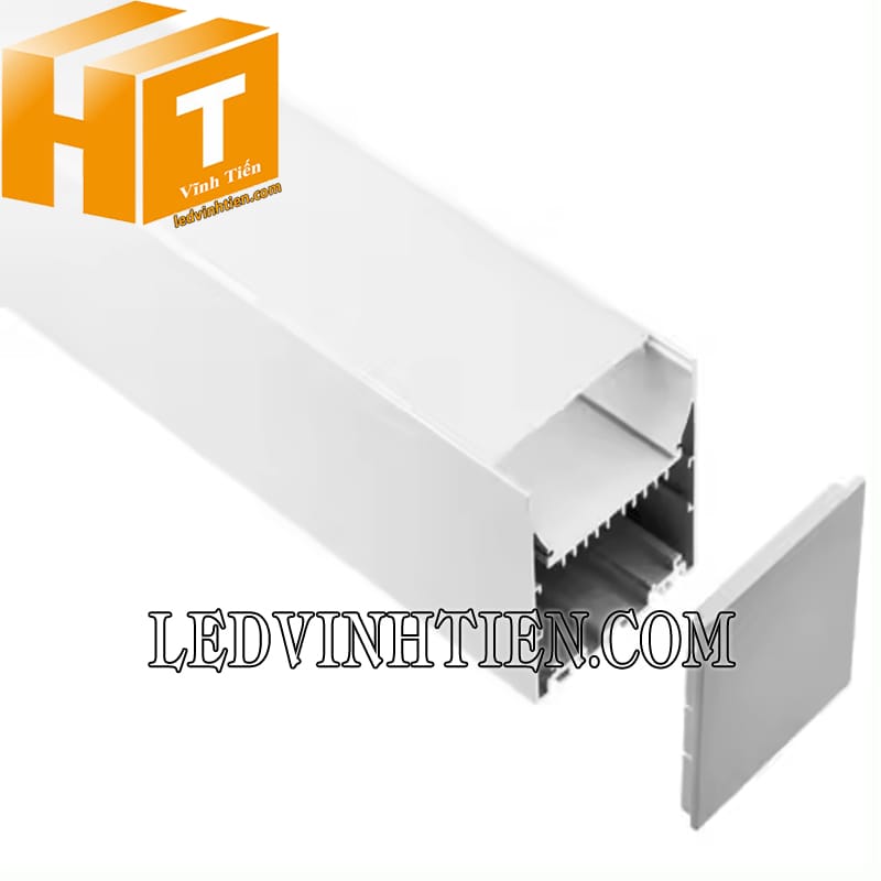 Thanh định hình nhôm U nổi 76x76mm cao cấp