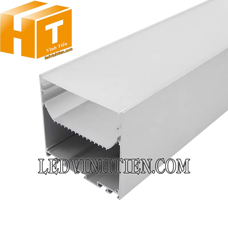 Thanh định hình nhôm U nổi 76x76mm