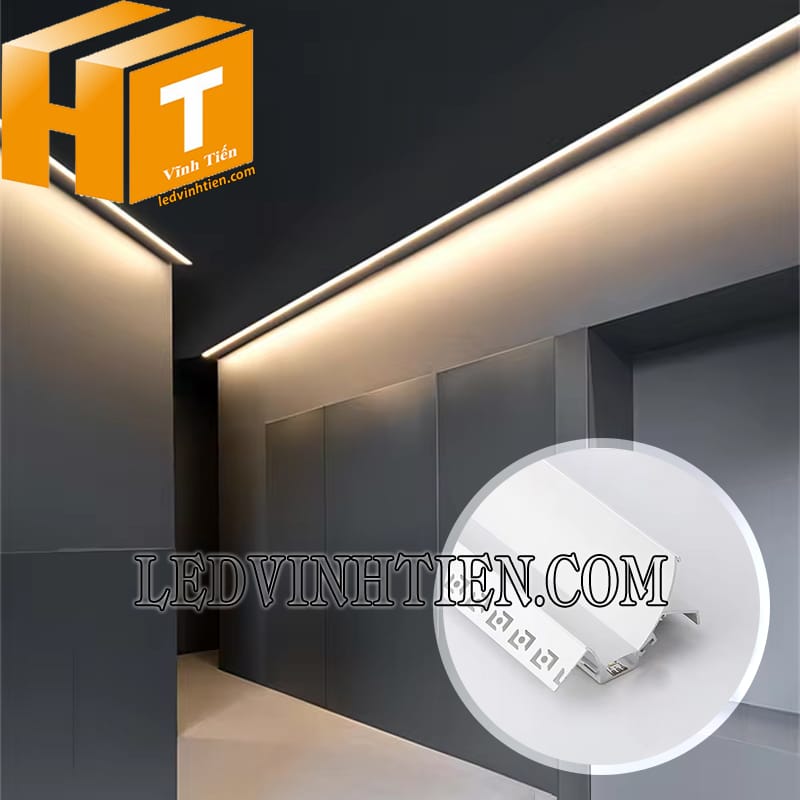 Bộ thanh định hình nhôm âm trần 87x56mm