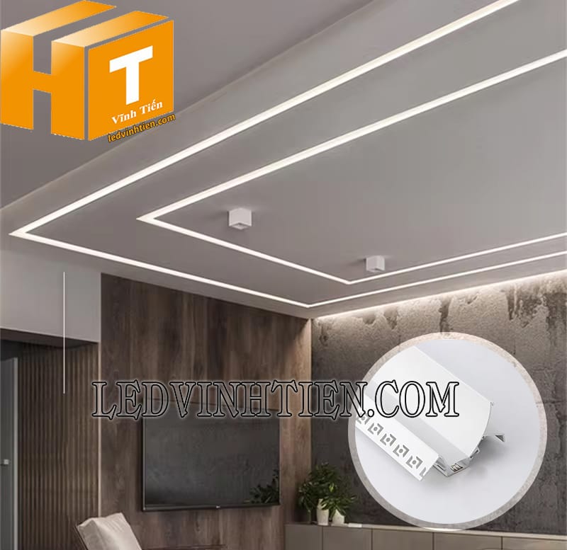 Bộ thanh nhôm định hình âm trần 87x56mm