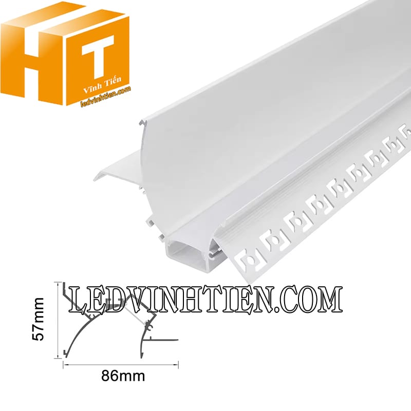 Máng thanh nhôm định hình âm trần