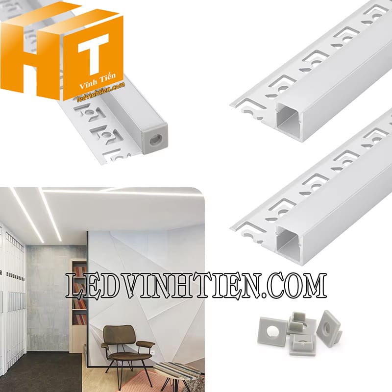 Thanh profile nhôm lắp âm giấu viền